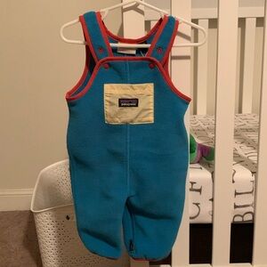 Patagonia kids Synchilla fleece overall nwt